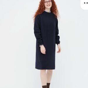 Uniqlo navy Long Sleeve Dress